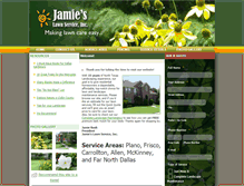 Tablet Screenshot of jamieslawnservice.com